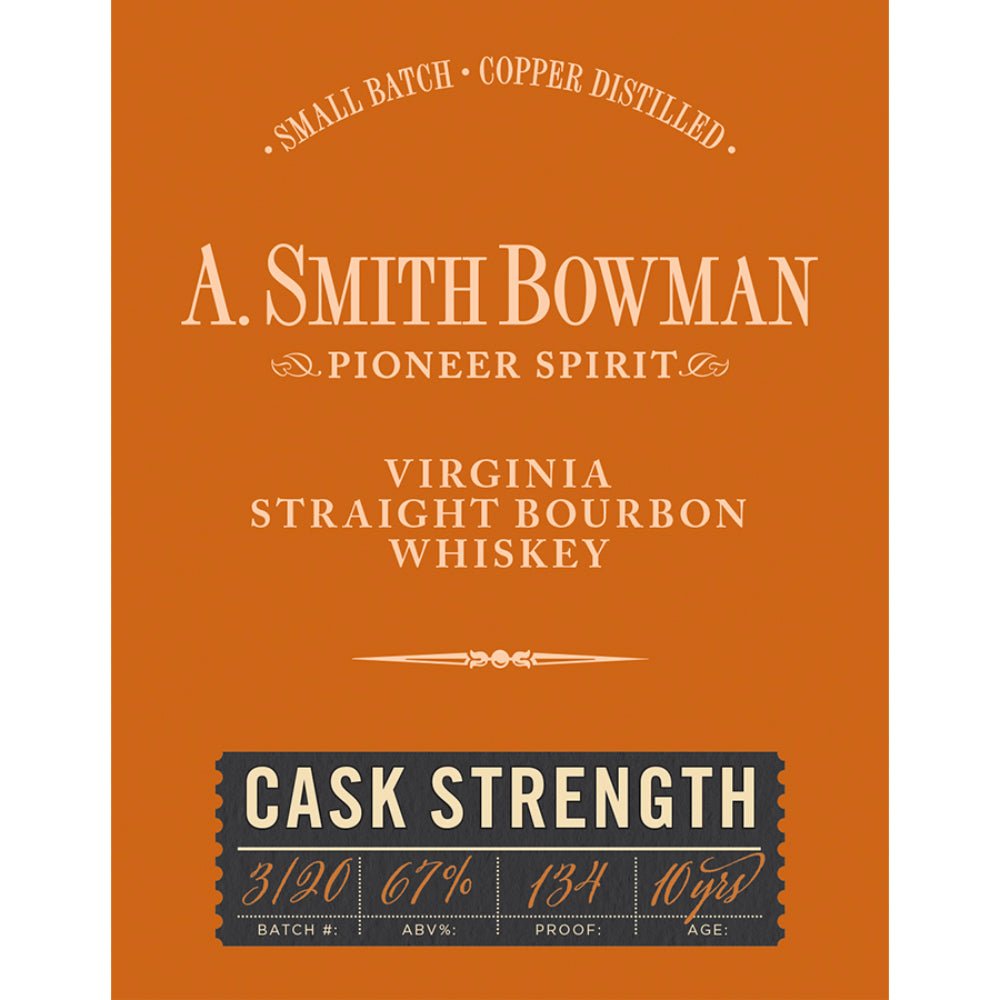 A. Smith Bowman Cask Strength Bourbon Bourbon A. Smith Bowman Distillery   
