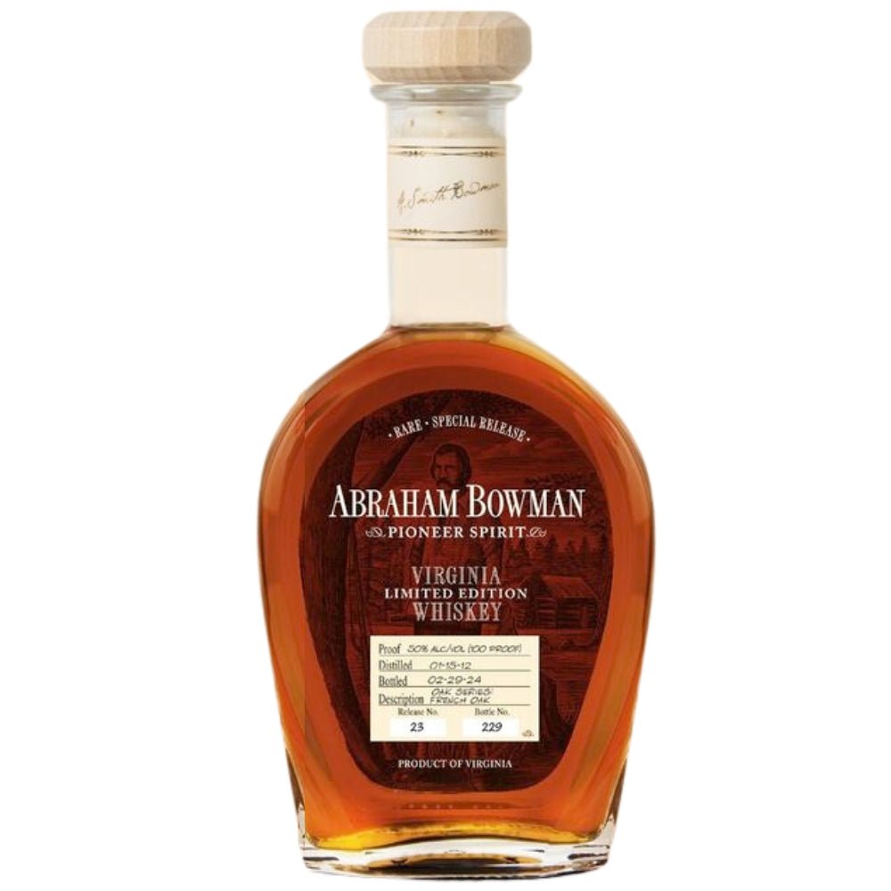 Abraham Bowman Oak Series: French Oak American Whiskey A. Smith Bowman Distillery   