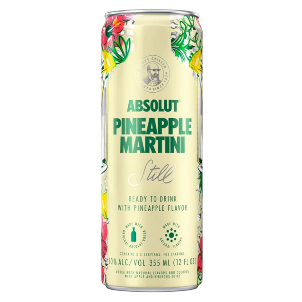 Absolut Pineapple Martini 4PK Ready-To-Drink Cocktails Absolut Vodka   