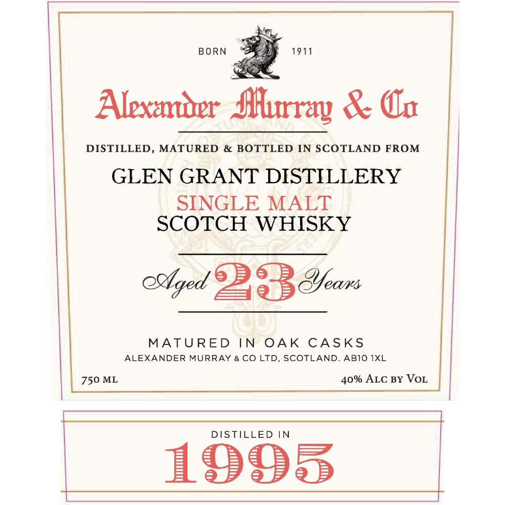 Alexander Murray & Co Glen Grant 23 Year Old 1995 Scotch Alexander Murray & Co   