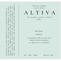 Thumbnail for Altiva Cupreata Joven Agave Spirit Agave spirits Altiva   