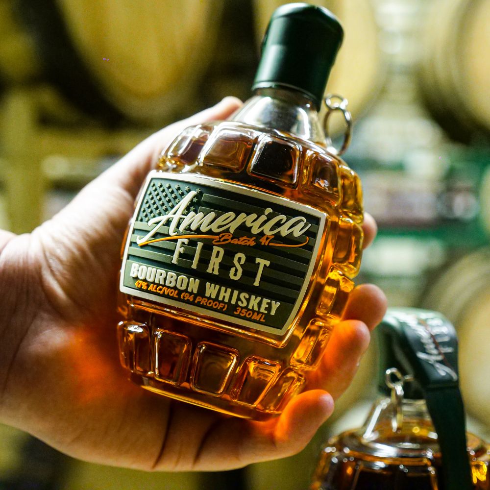 America First Grenade Straight Bourbon Whiskey 2 Pack - Main Street Liquor