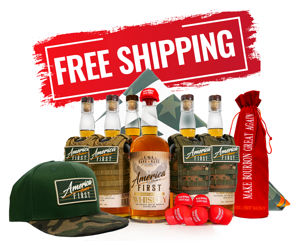 America First Straight Bourbon Whiskey 6 Pack - Main Street Liquor