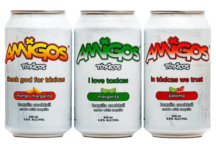 Amigos Tóxicos Tequila Cocktail Variety Pack 6-Pack - BuyMyLiquor