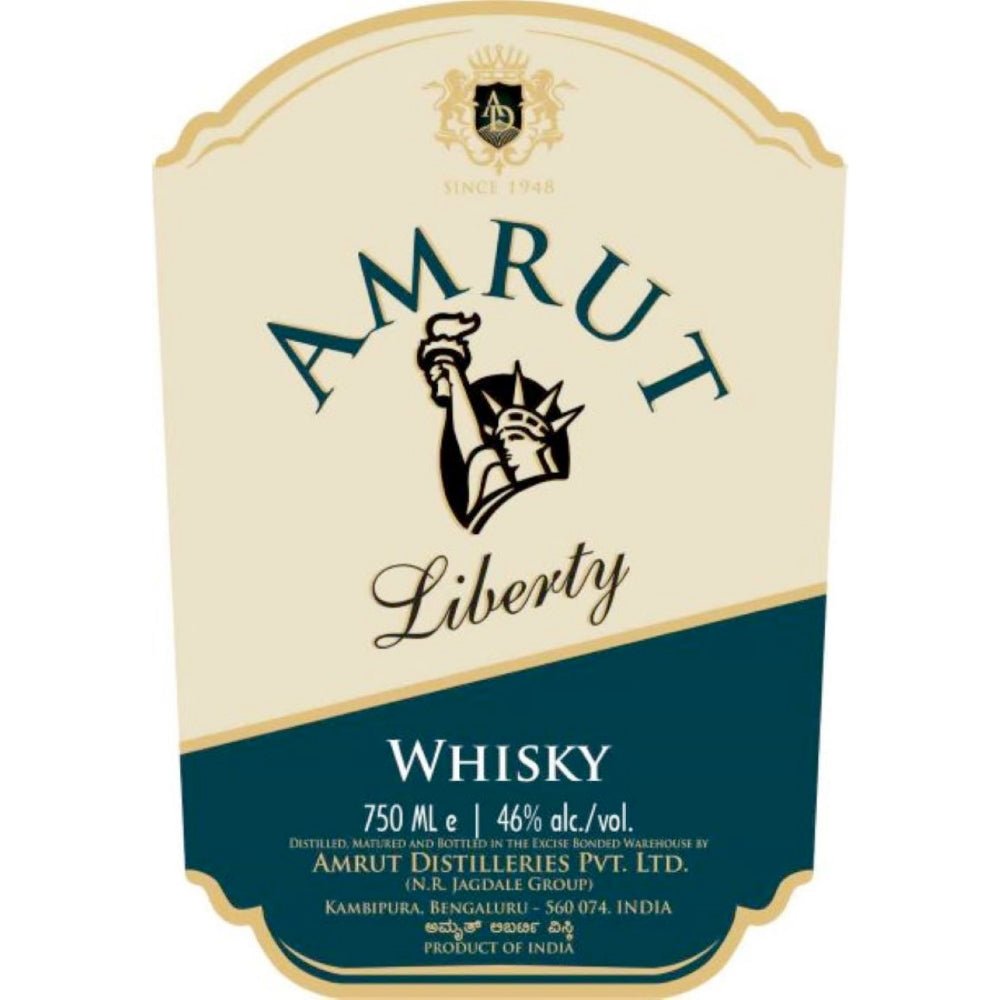 Amrut Liberty Whisky Indian Whisky Amrut Distilleries   