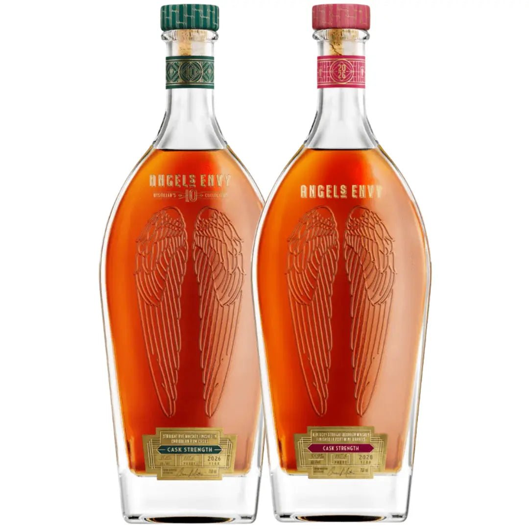 Angel’s Envy Cask Strength 2026 Bundle: 10 Year Cask Strength Rye & 10 Year Cask Strength Bourbon - Main Street Liquor