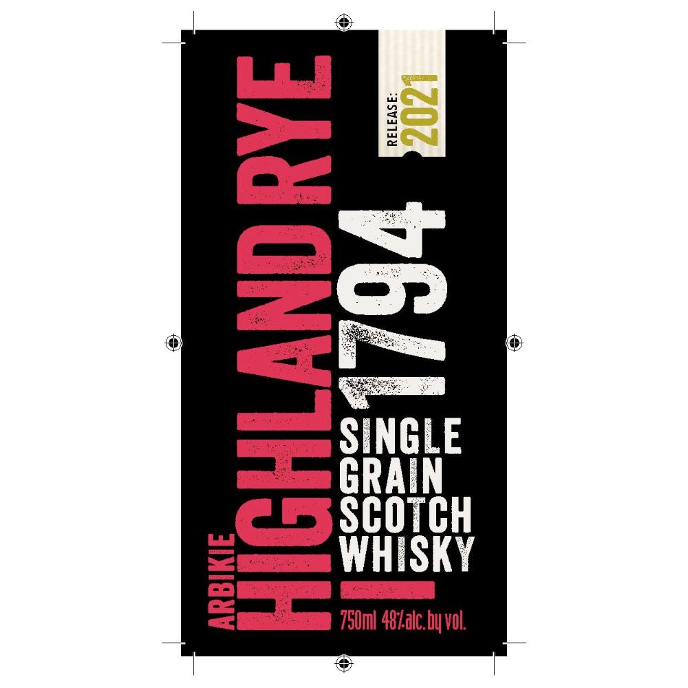 Arbikie Highland Rye 1794 2021 Release Scotch Arbikie Distilling   