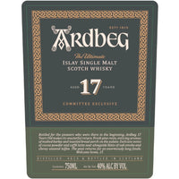 Thumbnail for Ardbeg 17 Year Old Committee Exclusive Scotch Ardbeg   