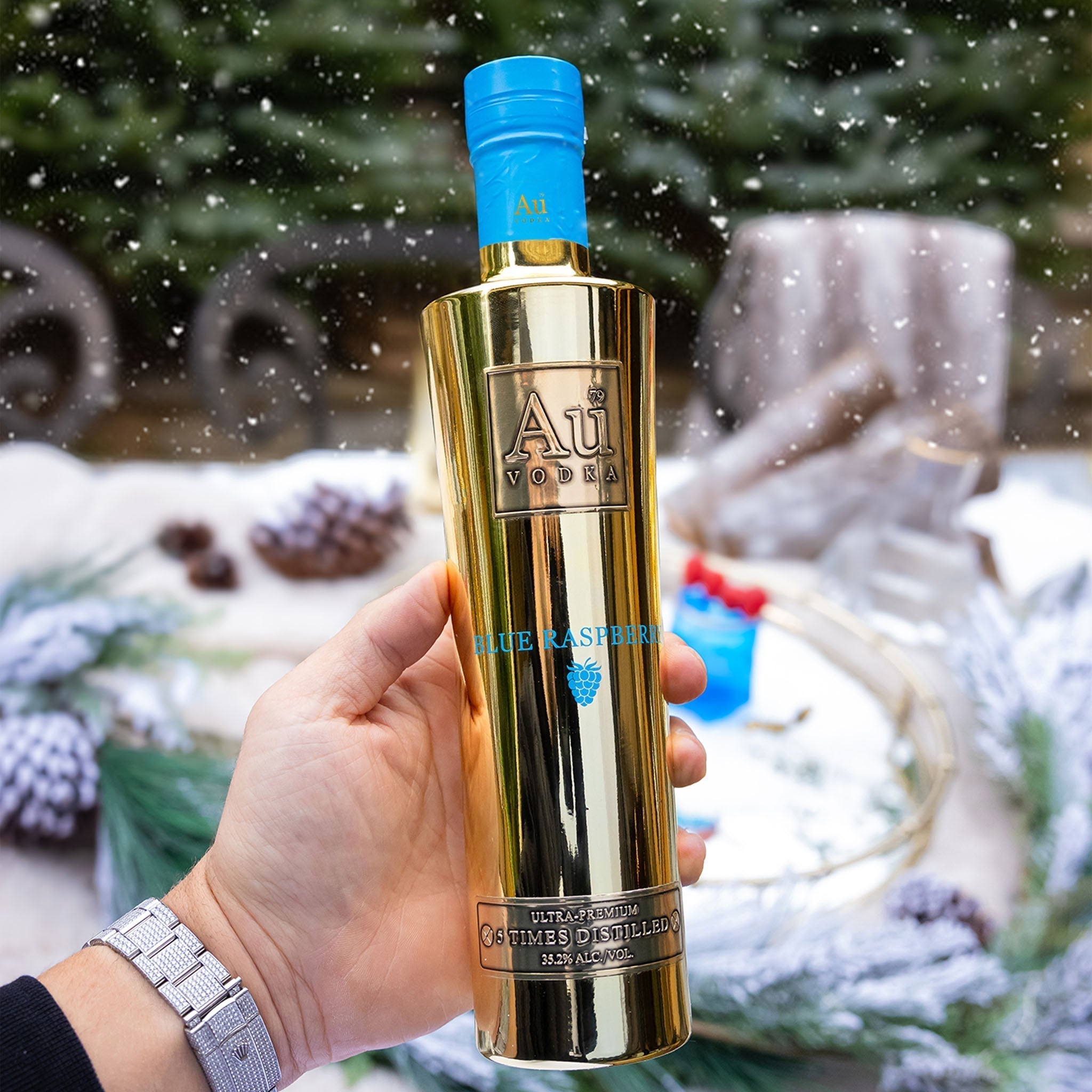 Au Vodka Blue Raspberry 375ml Au Vodka