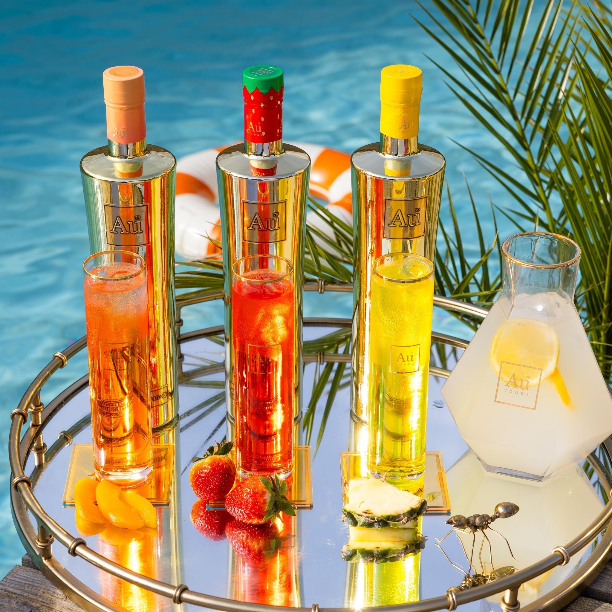 Au Vodka Juicy Peach 3 Bottle Combo Au Vodka