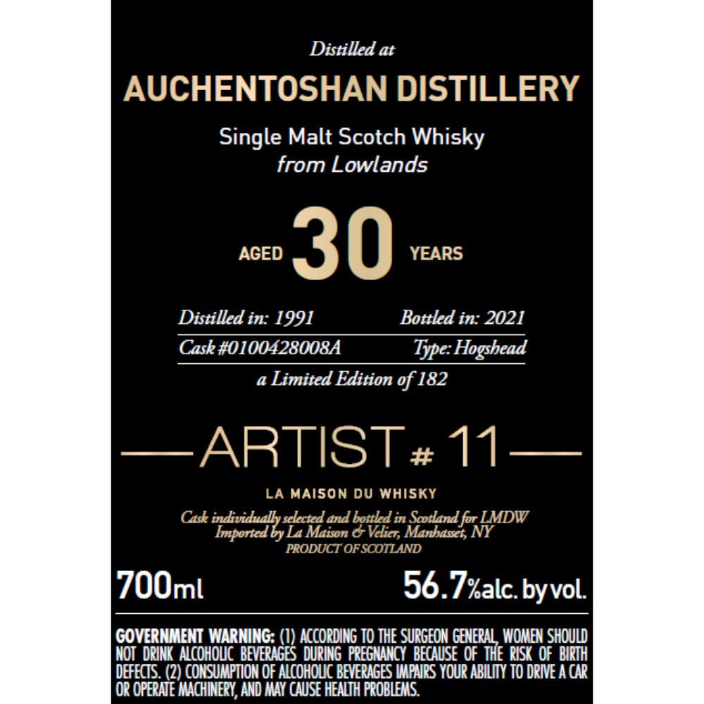 Auchentoshan 30 Year Old Artist #11 Scotch Auchentoshan   