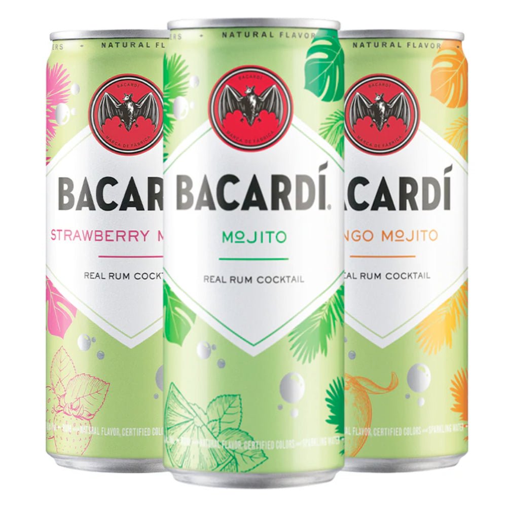 Bacardí Mojito Cocktail Variety 6pk Ready-To-Drink Cocktails Bacardi   