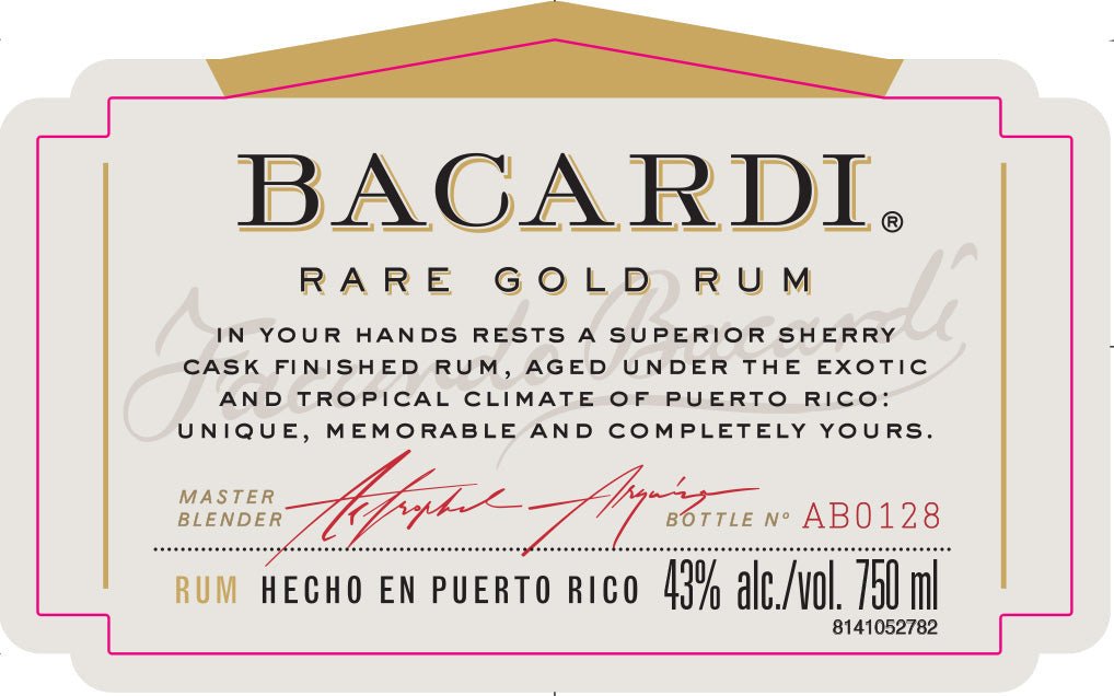 Bacardí Rare Gold Rum Sherry Cask Finished Puerto Rican Rum - Main Street Liquor