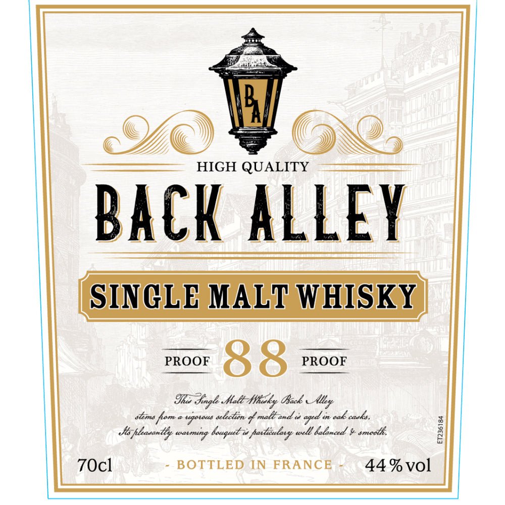 Back Alley Single Malt Whisky Single Malt Whiskey Back Alley   