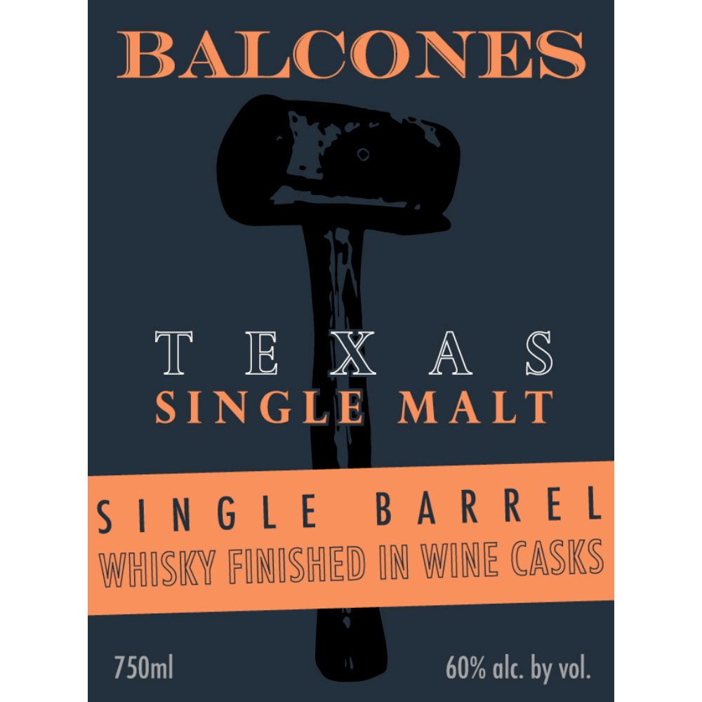 Balcones Single Barrel Whiskey Finished In Wine Casks Single Malt Whiskey Balcones   