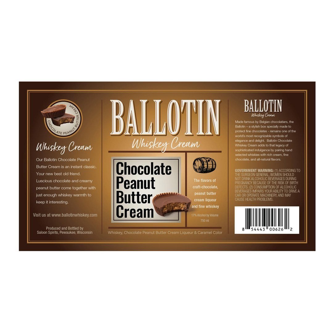 Ballotin Chocolate Peanut Butter Cream American Whiskey Ballotin Whiskey   