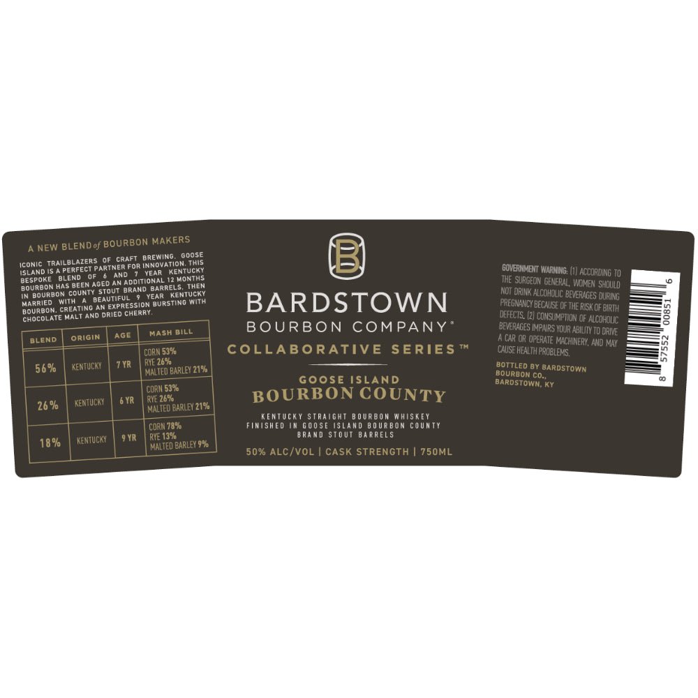 Bardstown Bourbon Collaborative Series Goose Island Bourbon Bourbon Bardstown Bourbon Company   