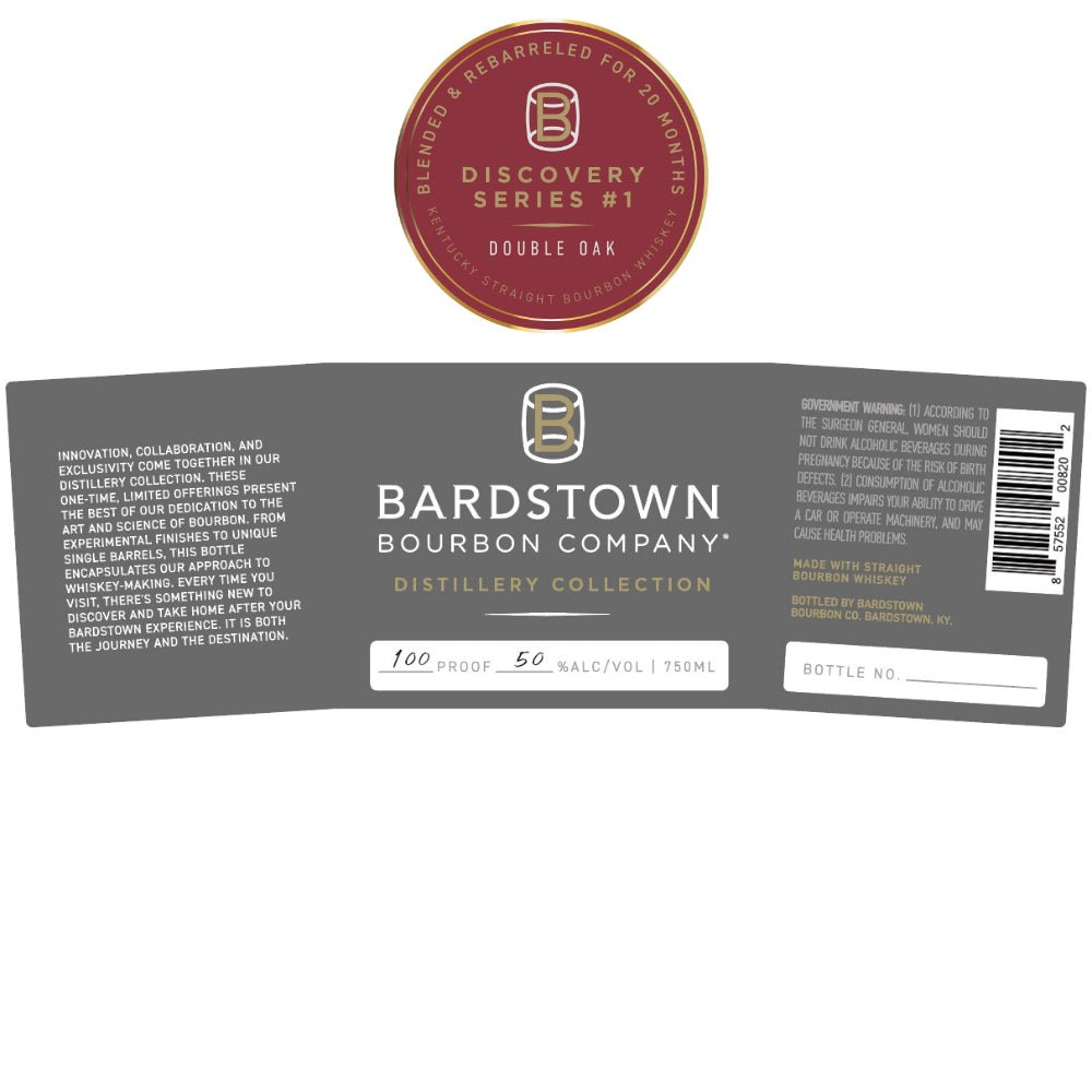 Bardstown Bourbon Company Discovery Series #1 Double Oak Bourbon Bardstown Bourbon Company   