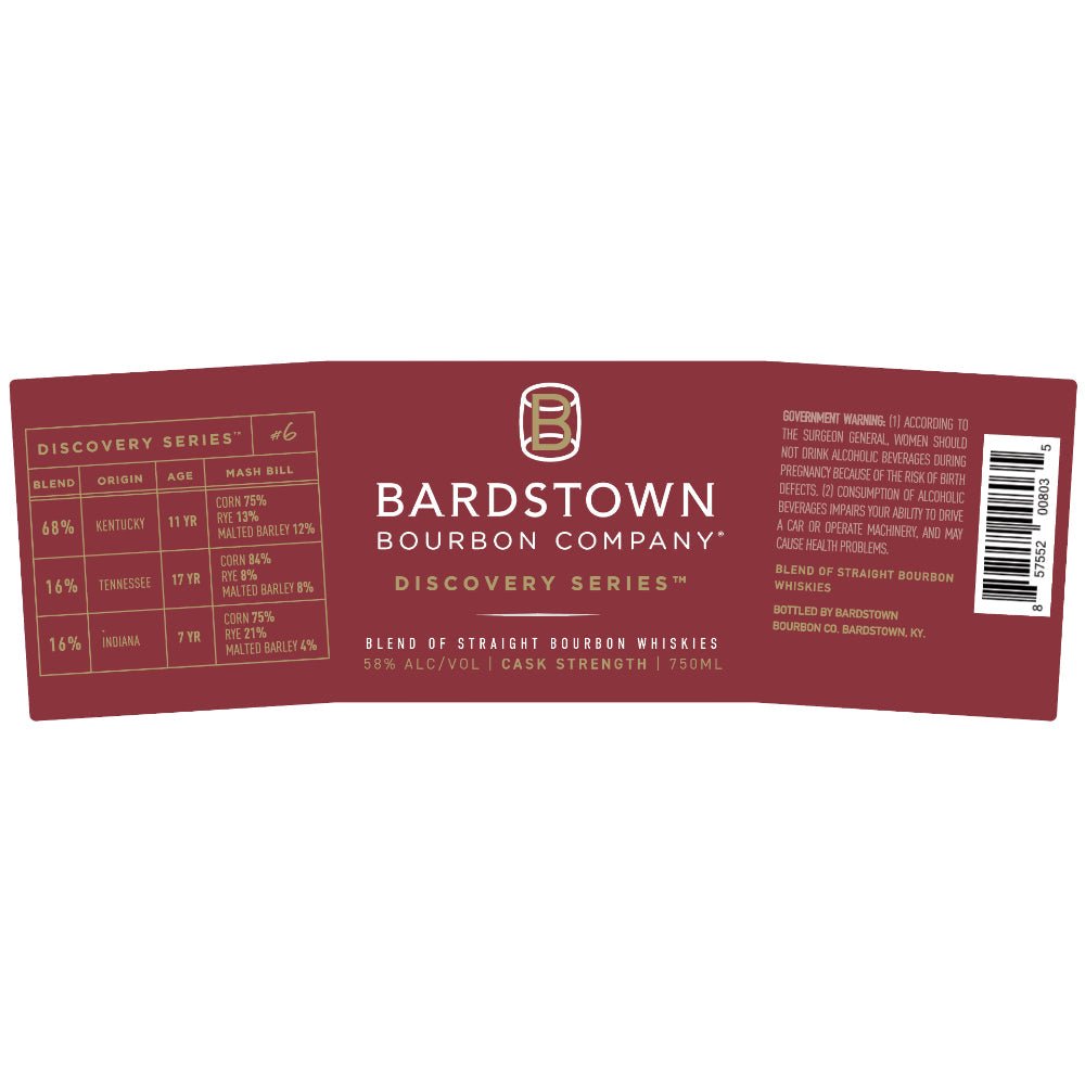 Bardstown Bourbon Company Discovery Series #6 Bourbon Bardstown Bourbon Company   