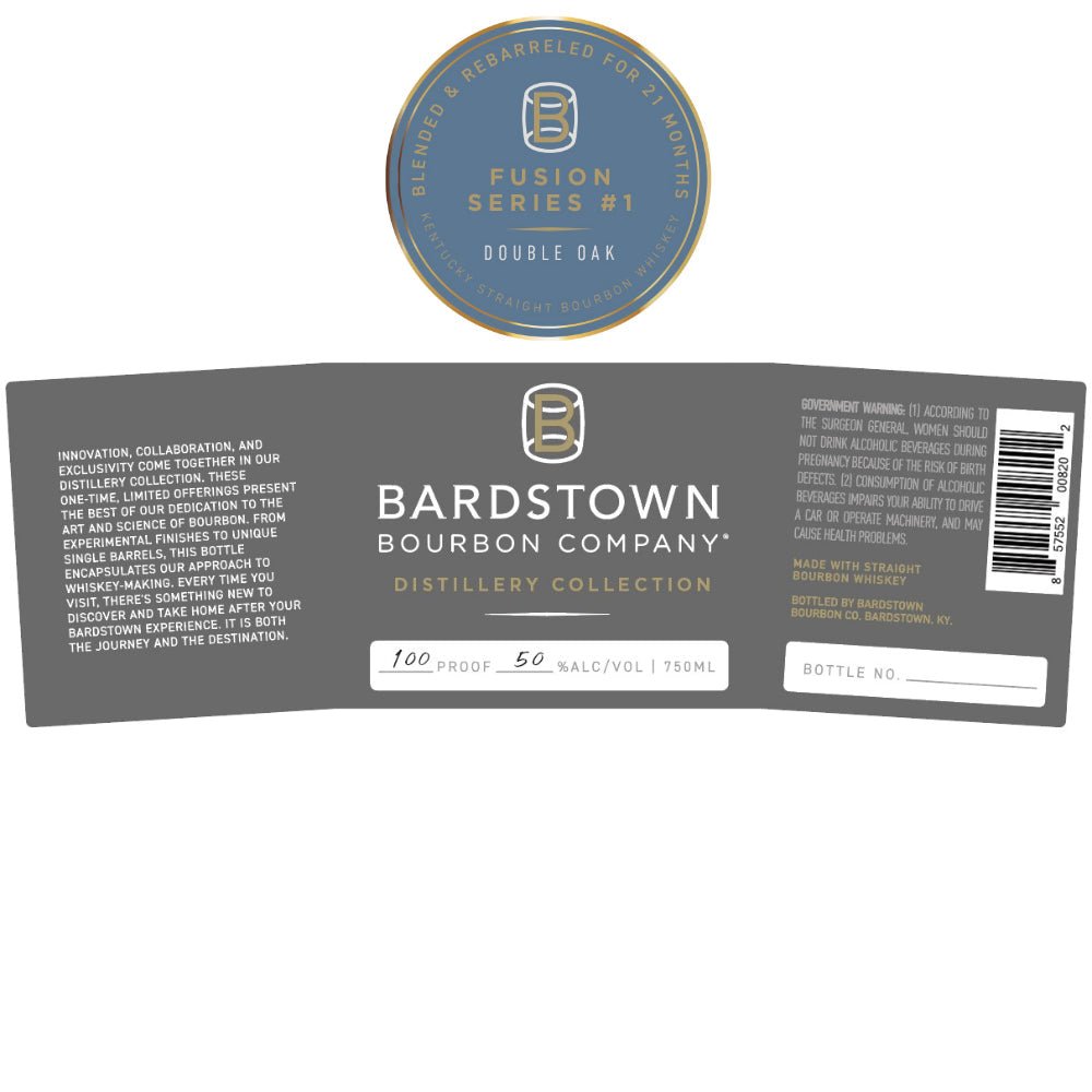 Bardstown Bourbon Company Fusion Series #1 Double Oak Bourbon Bardstown Bourbon Company   