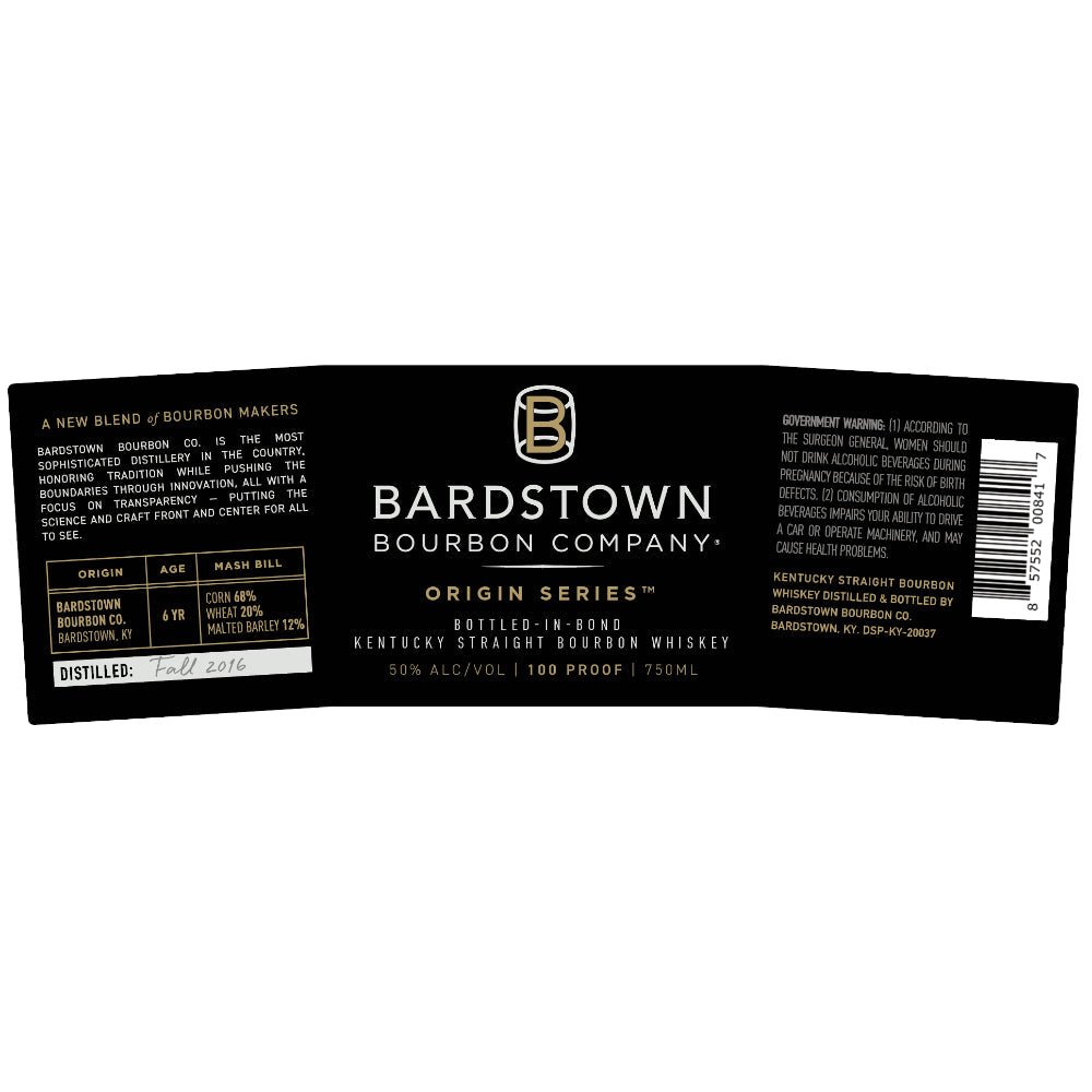 Bardstown Bourbon Company Origin Series Bourbon Bottled in Bond Bourbon Bardstown Bourbon Company   