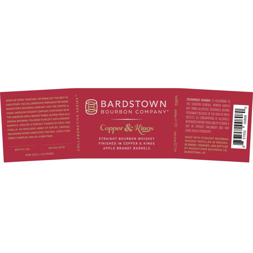 Bardstown Bourbon Copper & Kings Apple Brandy Finish 2 Bourbon Bardstown Bourbon Company   