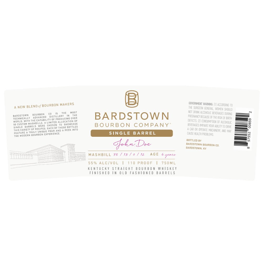 Bardstown Bourbon Finished in Old Fashioned Barrels Bourbon Bardstown Bourbon Company   