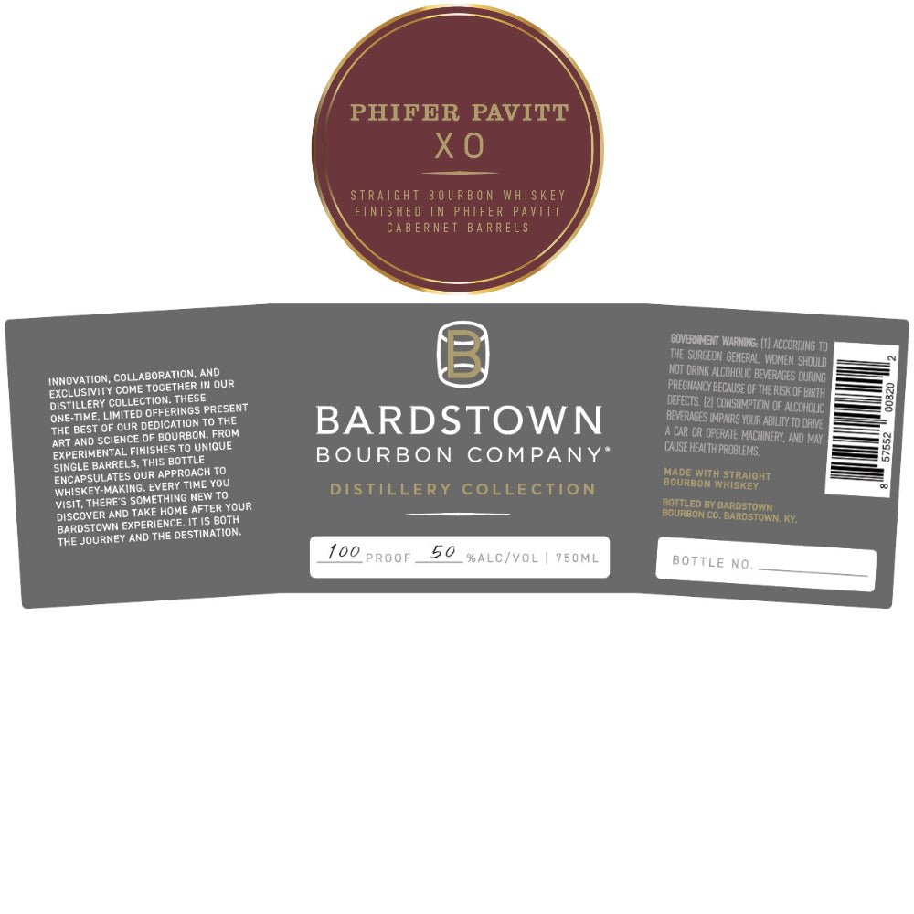 Bardstown Bourbon Phifer Pavitt XO Bourbon Bardstown Bourbon Company   
