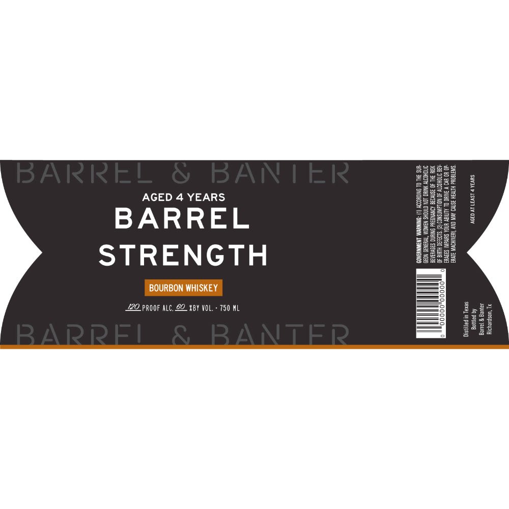 Barrel & Banter 4 Year Old Barrel Strength Bourbon Bourbon Barrel & Banter Whiskey   