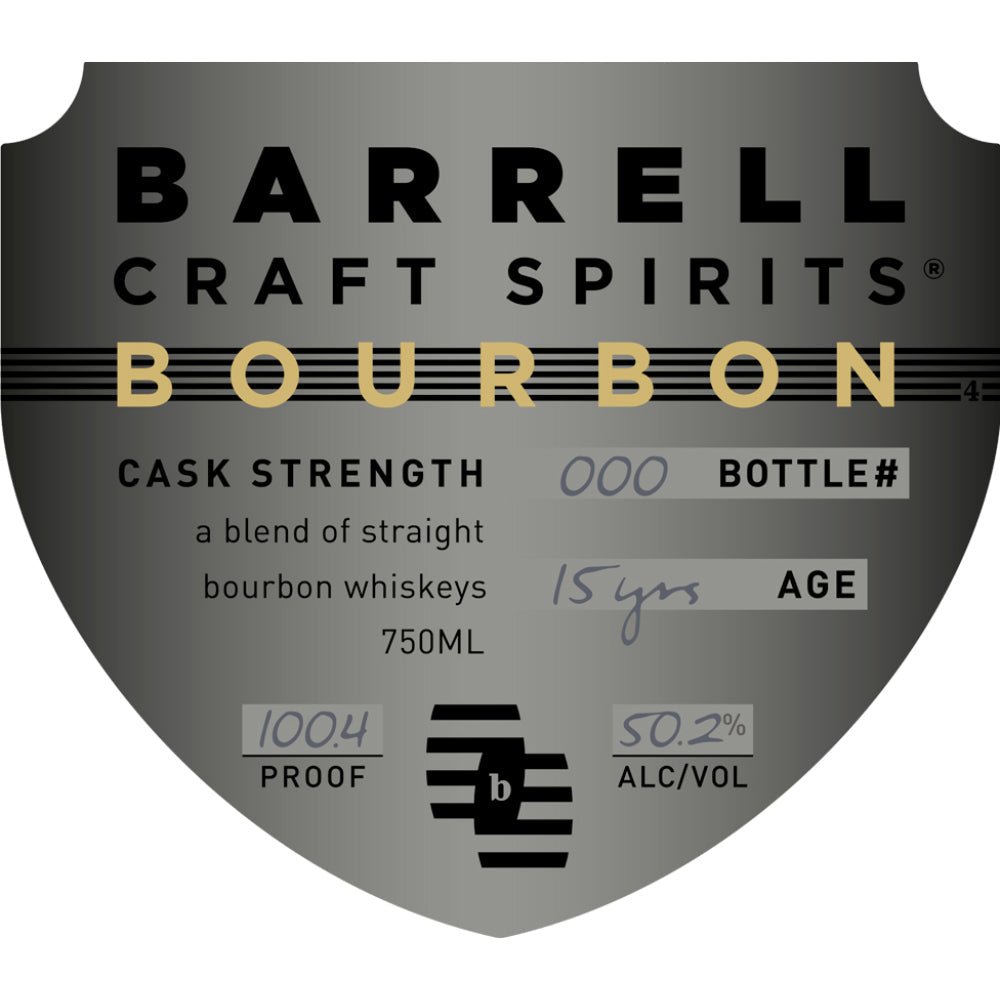 Barrell Bourbon 15 Year Old Cask Strength Blended Bourbon Bourbon Barrell Craft Spirits   