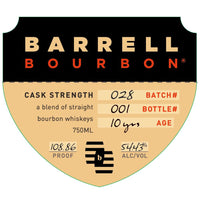 Thumbnail for Barrell Bourbon Batch 28 Bourbon Barrell Craft Spirits   