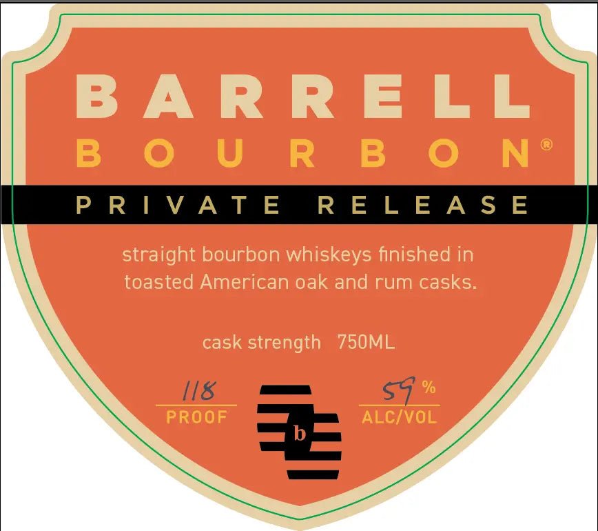 Barrell Bourbon Private Release Rum Cask Finish Cask Strength - Main Street Liquor