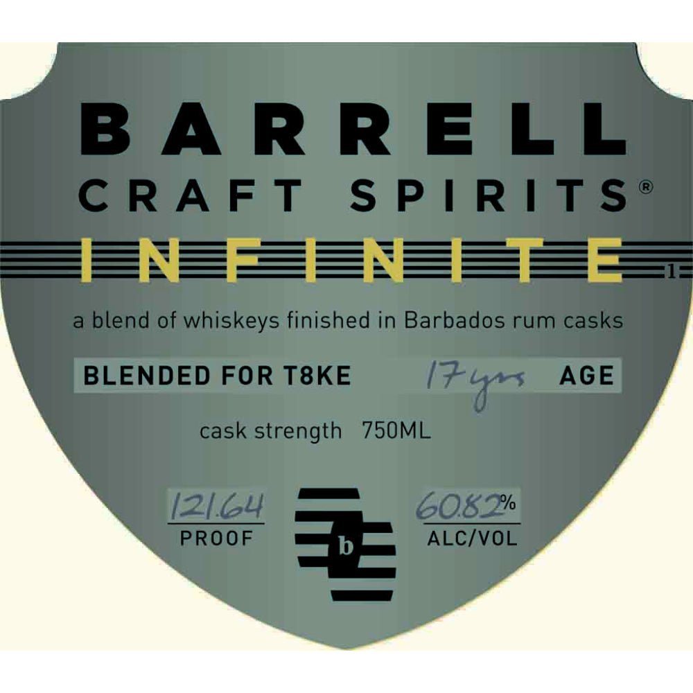 Barrell Craft Spirits Infinite Finished in Barbados Rum Casks Blended Whiskey Main Street Liquor   
