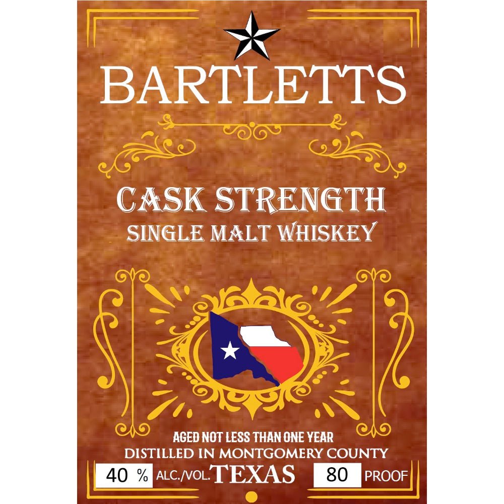 Bartletts Cask Strength Single Malt Whiskey Single Malt Whiskey Bartletts Distillery   