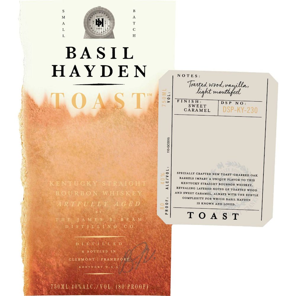 Basil Hayden Toast Bourbon Basil Hayden's   