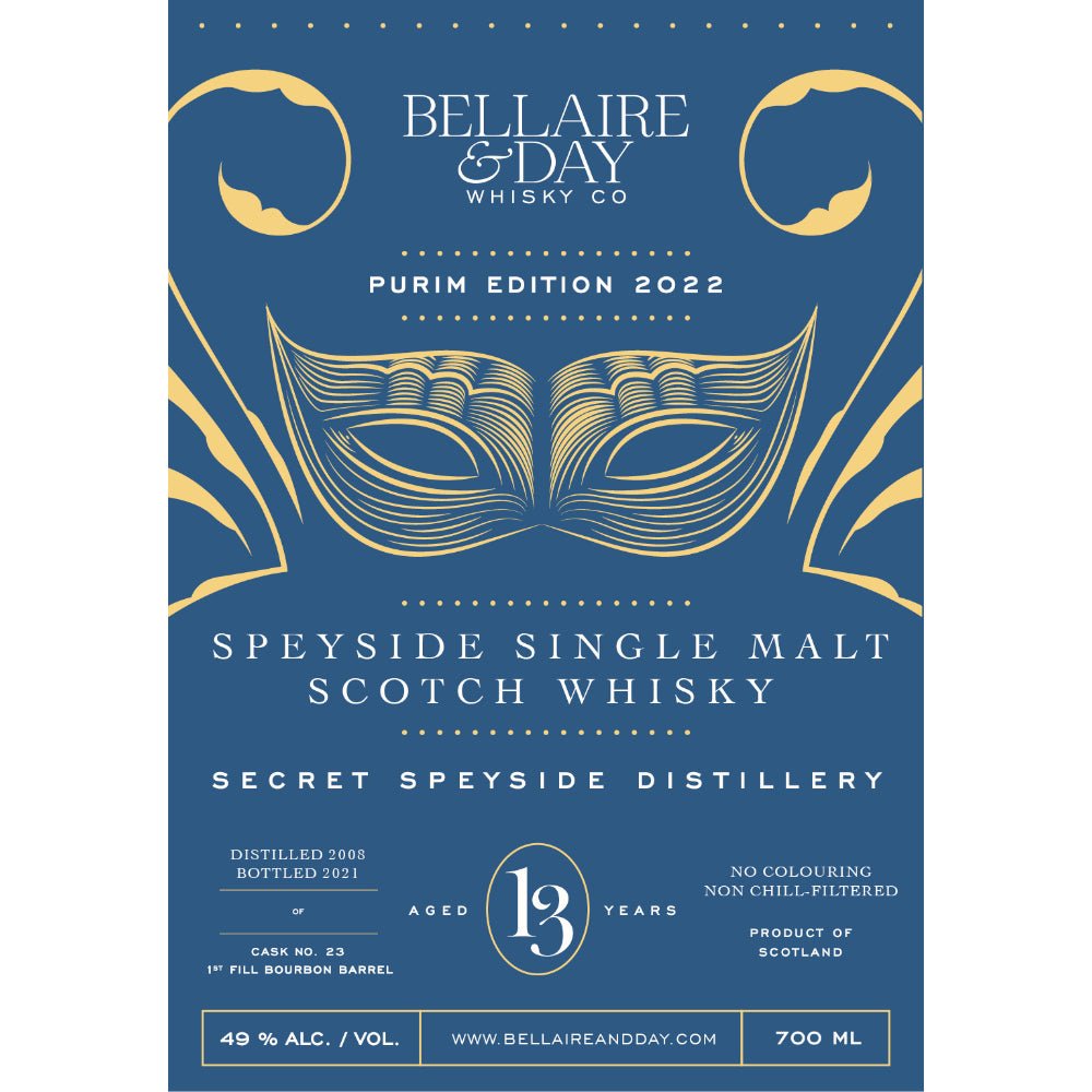 Bellaire & Day Scotch Purim Edition 2022 Scotch Bellaire & Day Whisky Co   