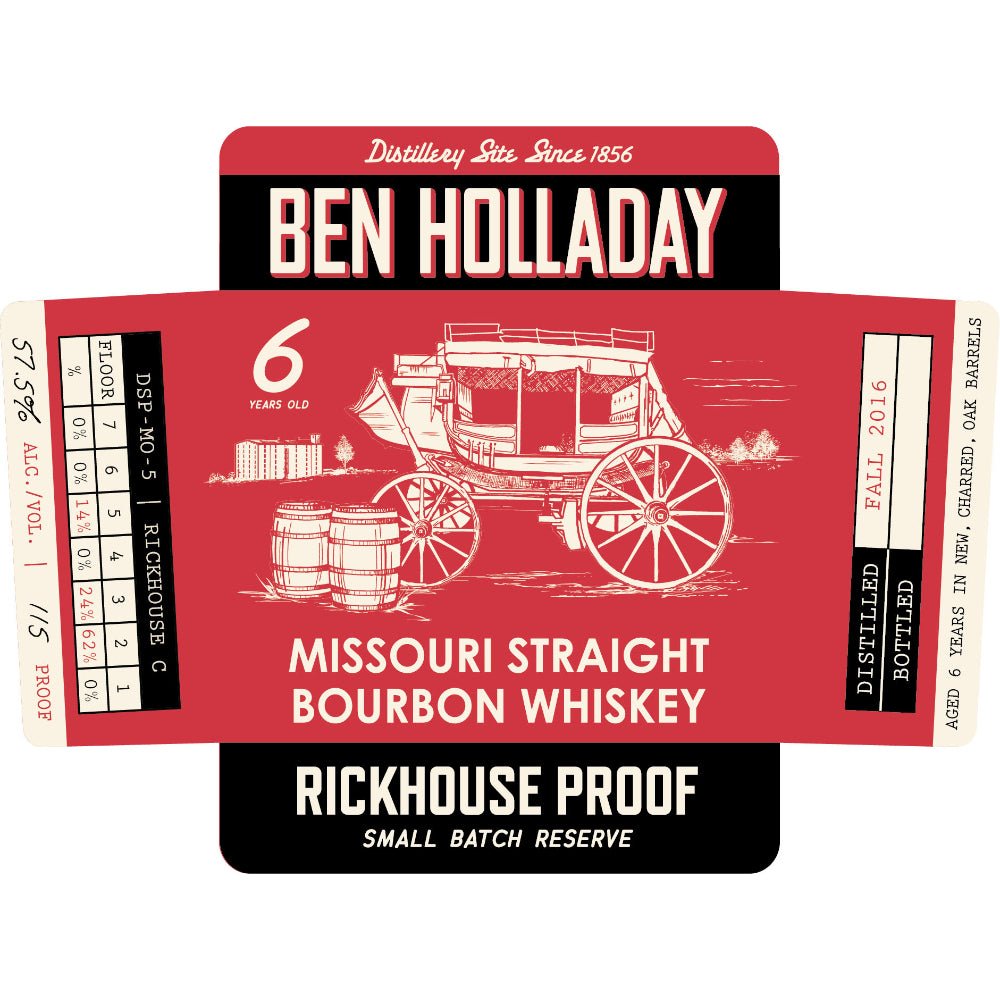 Ben Holladay Rickhouse Proof Small Batch Reserve Straight Bourbon Bourbon Holladay Distillery   