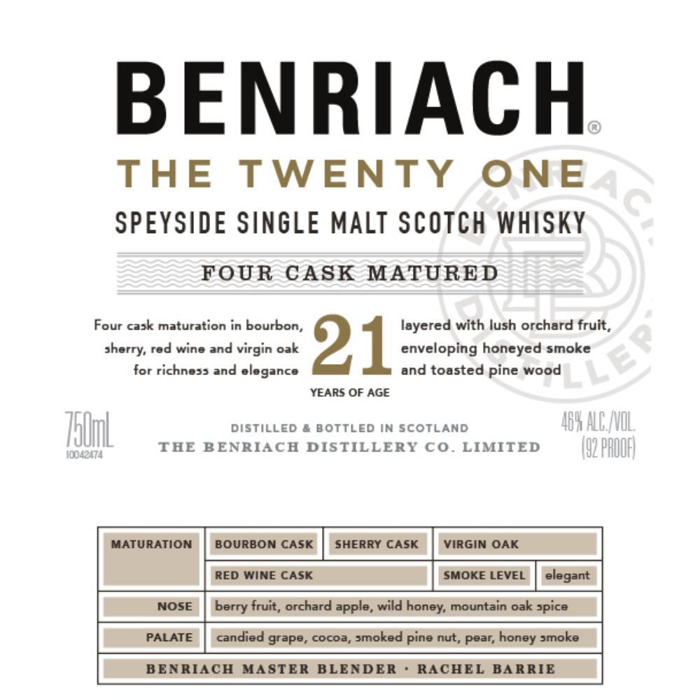 BenRiach The Twenty One - Main Street Liquor