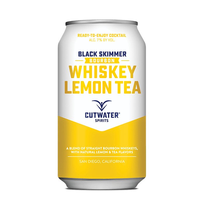 Black Skimmer Whiskey Lemon Tea (4 Pack - 12 Ounce Cans) Canned Cocktails Cutwater Spirits   