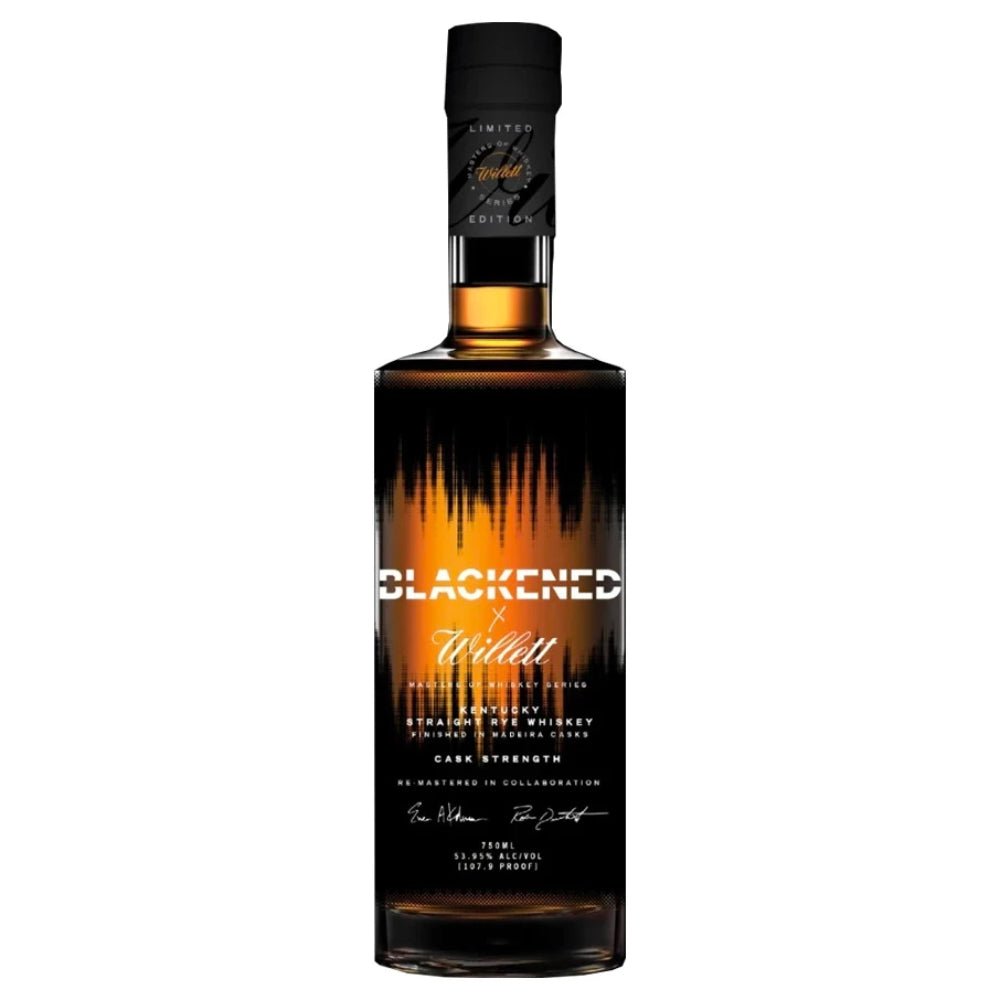 Blackened X Willet Cask Strength Rye Whiskey By Metallica American Whiskey Blackened American Whiskey   