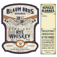 Thumbnail for Blaum Bros 9 Year Old Single Barrel Straight Rye Whiskey Rye Whiskey Blaum Bros. Distilling   