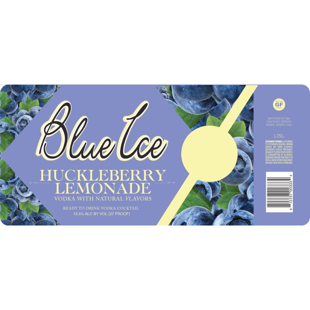 Blue Ice Huckleberry Lemonade Vodka Cocktail 1.75mL Ready-To-Drink Cocktails Blue Ice   