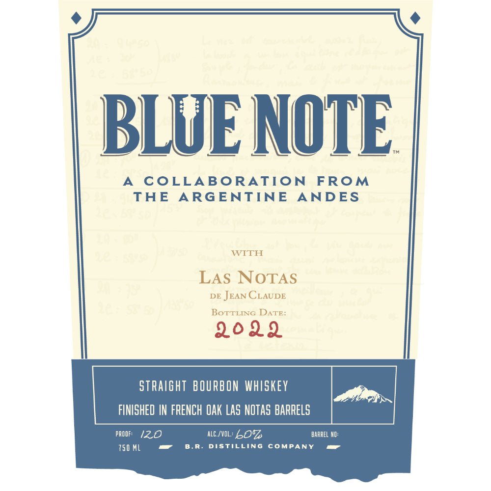 Blue Note Los Notas Straight Bourbon Bourbon B.R. Distilling Company   
