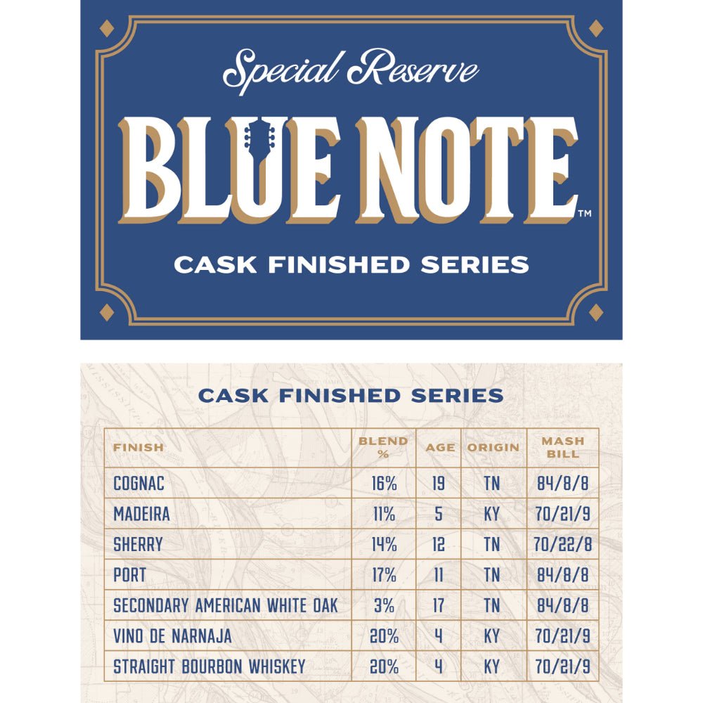 Blue Note Special Reserve Cask Finished Series Blended Whiskey Blended Whiskey B.R. Distilling Company   