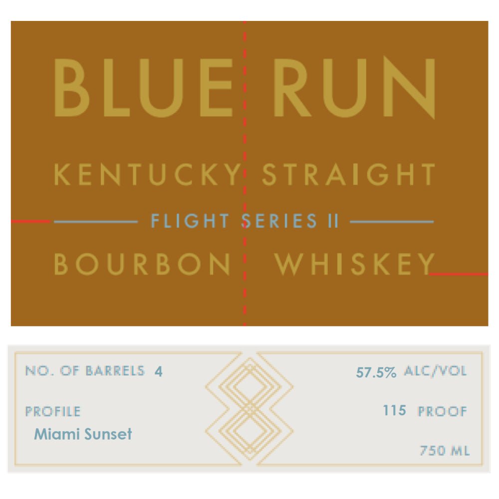 Blue Run Flight Series II ‘Miami Sunset’ Bourbon Blue Run Spirits   