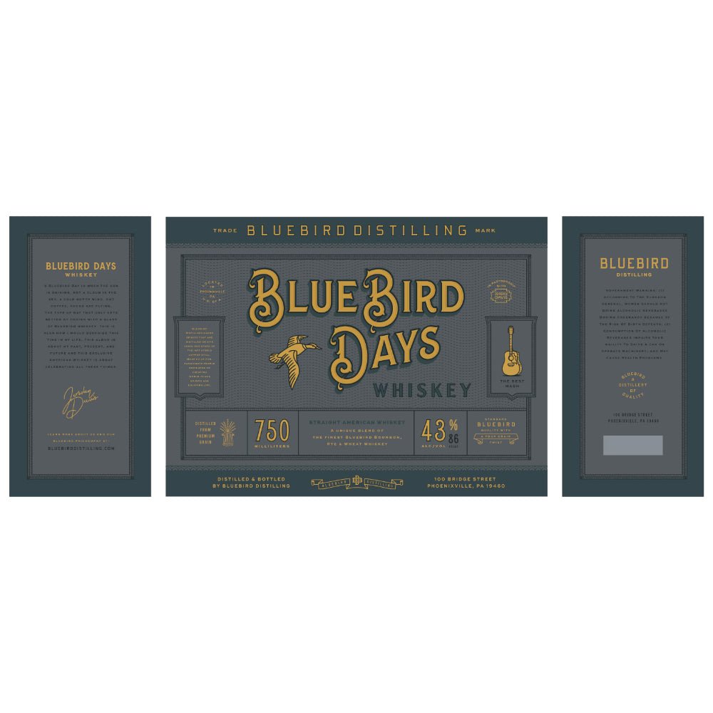 Bluebird Days Whiskey by Jordan Davis Bourbon Bluebird Distilling   