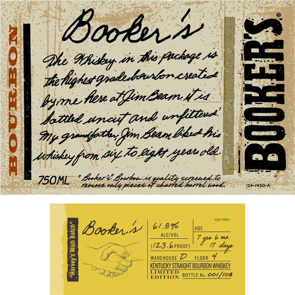 Booker’s Bourbon "Harvey’s Wish Batch" Limited Edition Bourbon Booker's   