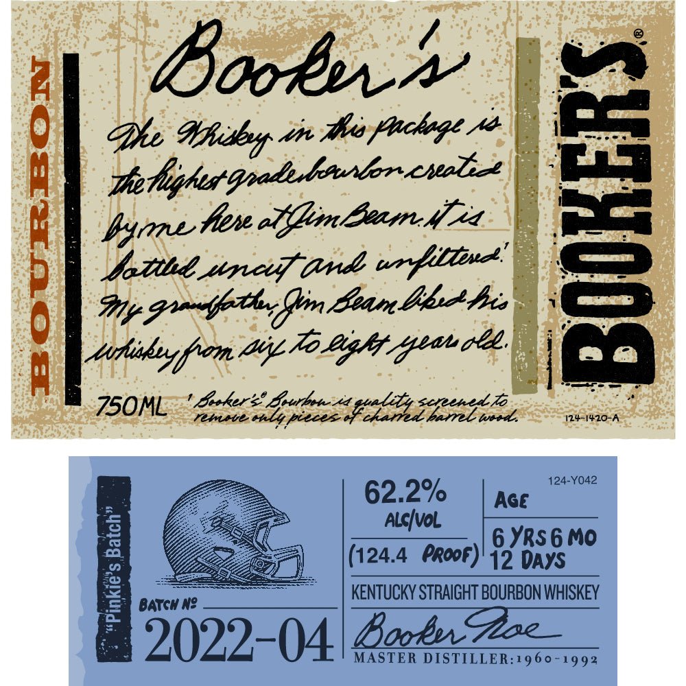 Booker’s “Pinkie’s Batch” Batch 2022-04 Bourbon Booker's   