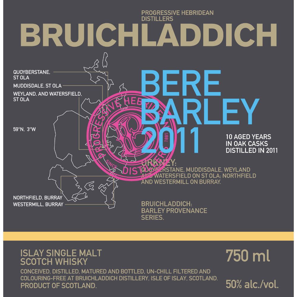 Bruichladdich Bere Barley 2011 Scotch Bruichladdich   