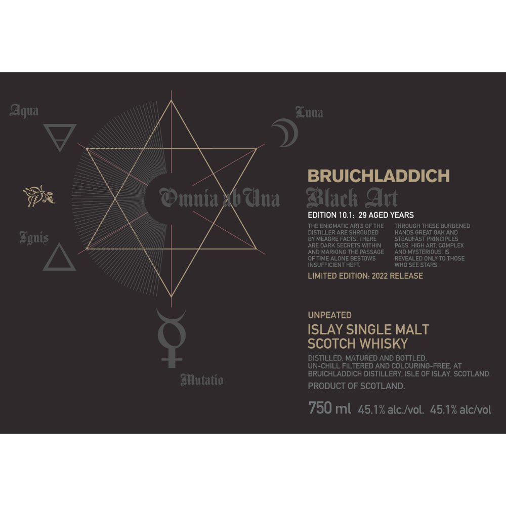 Bruichladdich Black Art 10.1 29 Year Old Scotch Bruichladdich   
